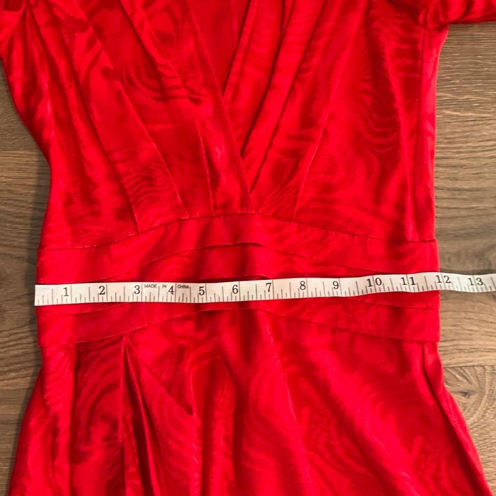 Ronny Kobo Collection Vibrant Red Asymmetrical Dress - Picture 10 of 13